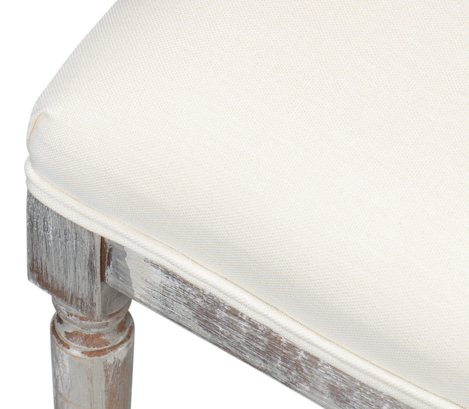 Ashford Grey Oak/White Round Back Side Chair (Set of 2) - Ornate Home