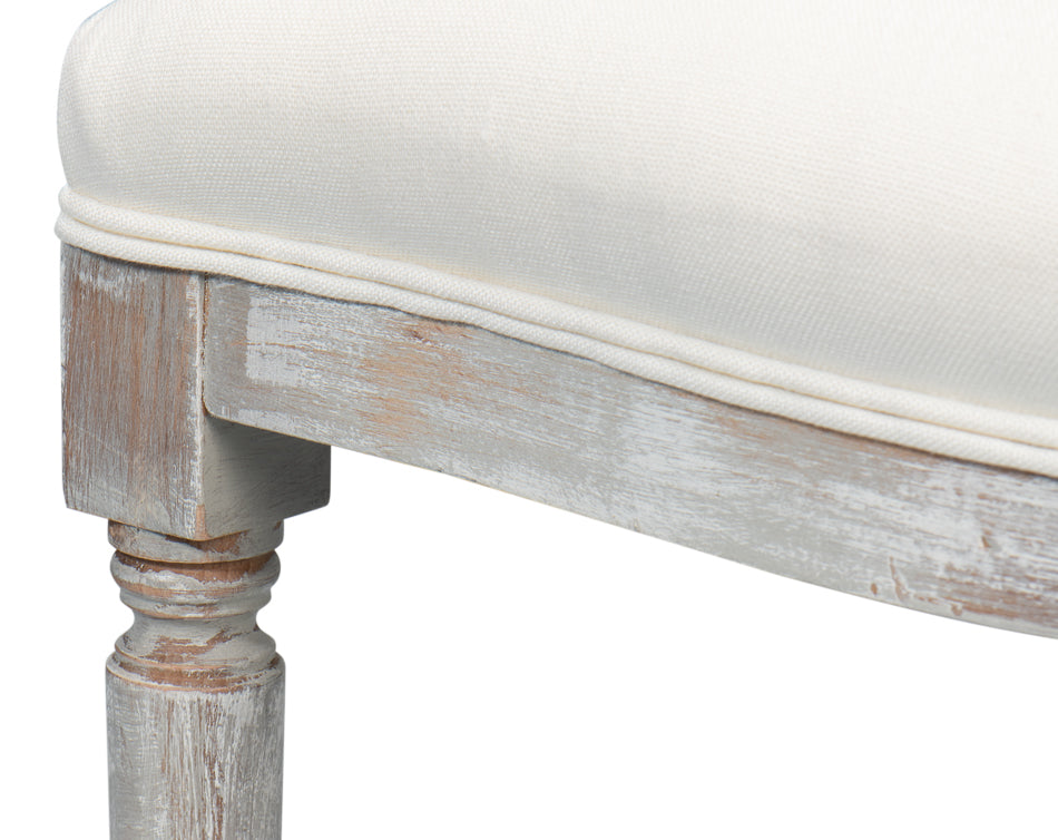 Ashford Grey Oak/White Round Back Side Chair (Set of 2) - Ornate Home