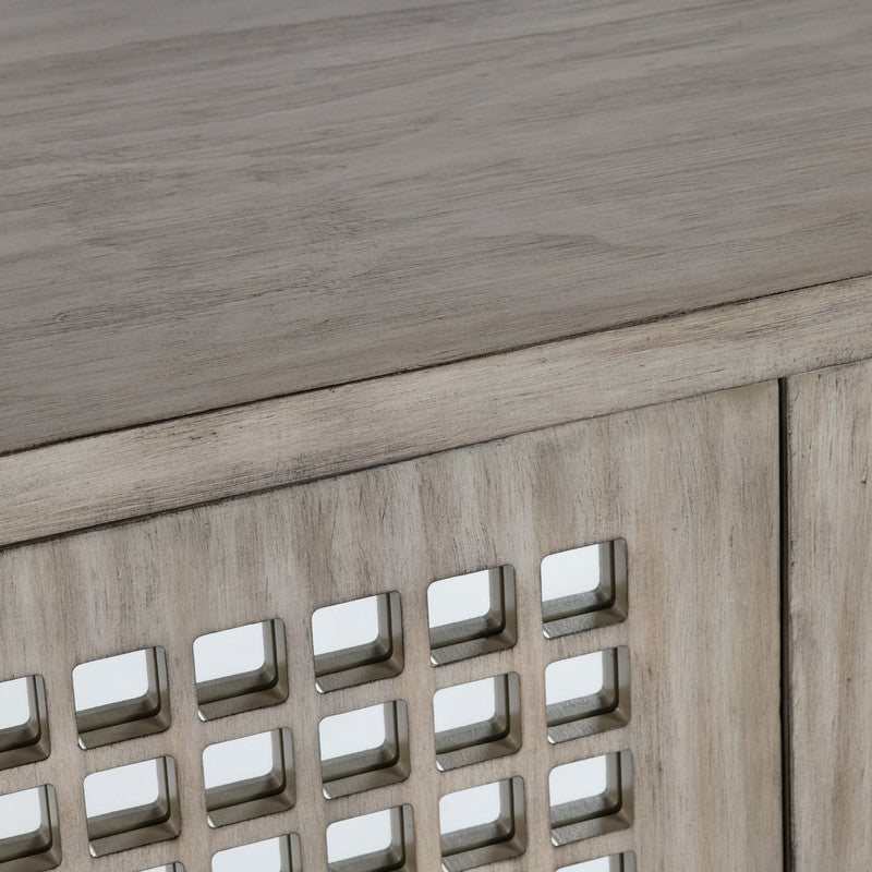 Ashlar Brown Six-Door Sideboard - Ornate Home