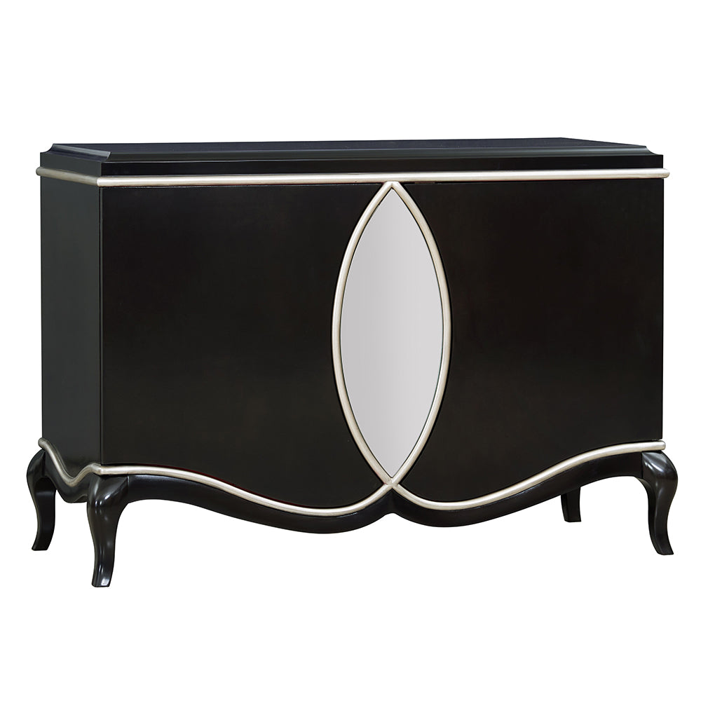 Ashor Black Console Cabinet - Ornate Home