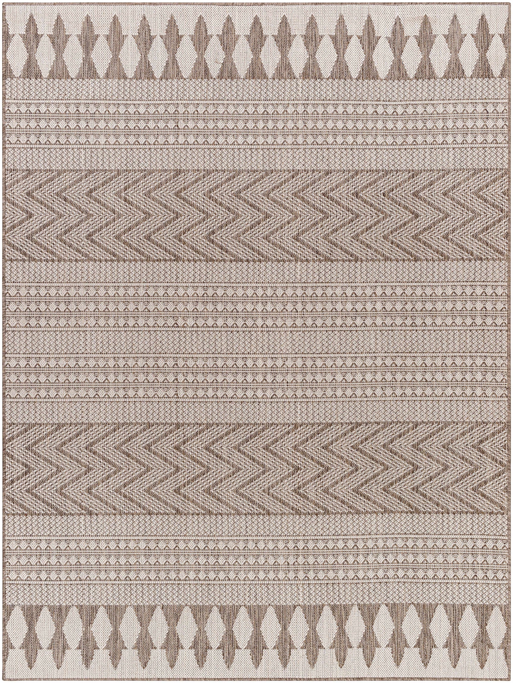 Asif Brown Outdoor Area Rug - Clearance - Ornate Home