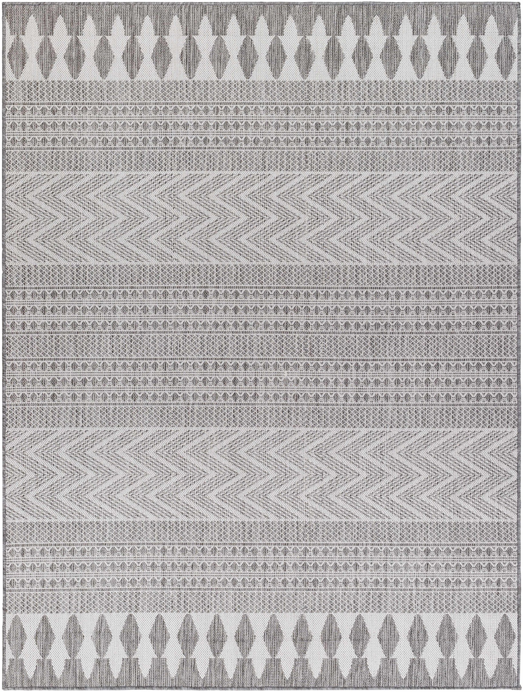 Asif Charcoal Outdoor Area Rug - Clearance - Ornate Home