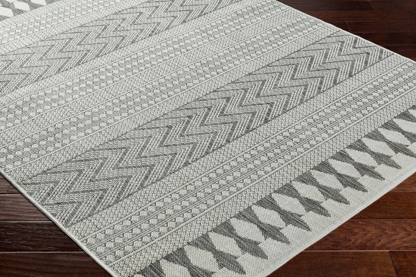Asif Gray Outdoor Area Rug - Clearance - Ornate Home