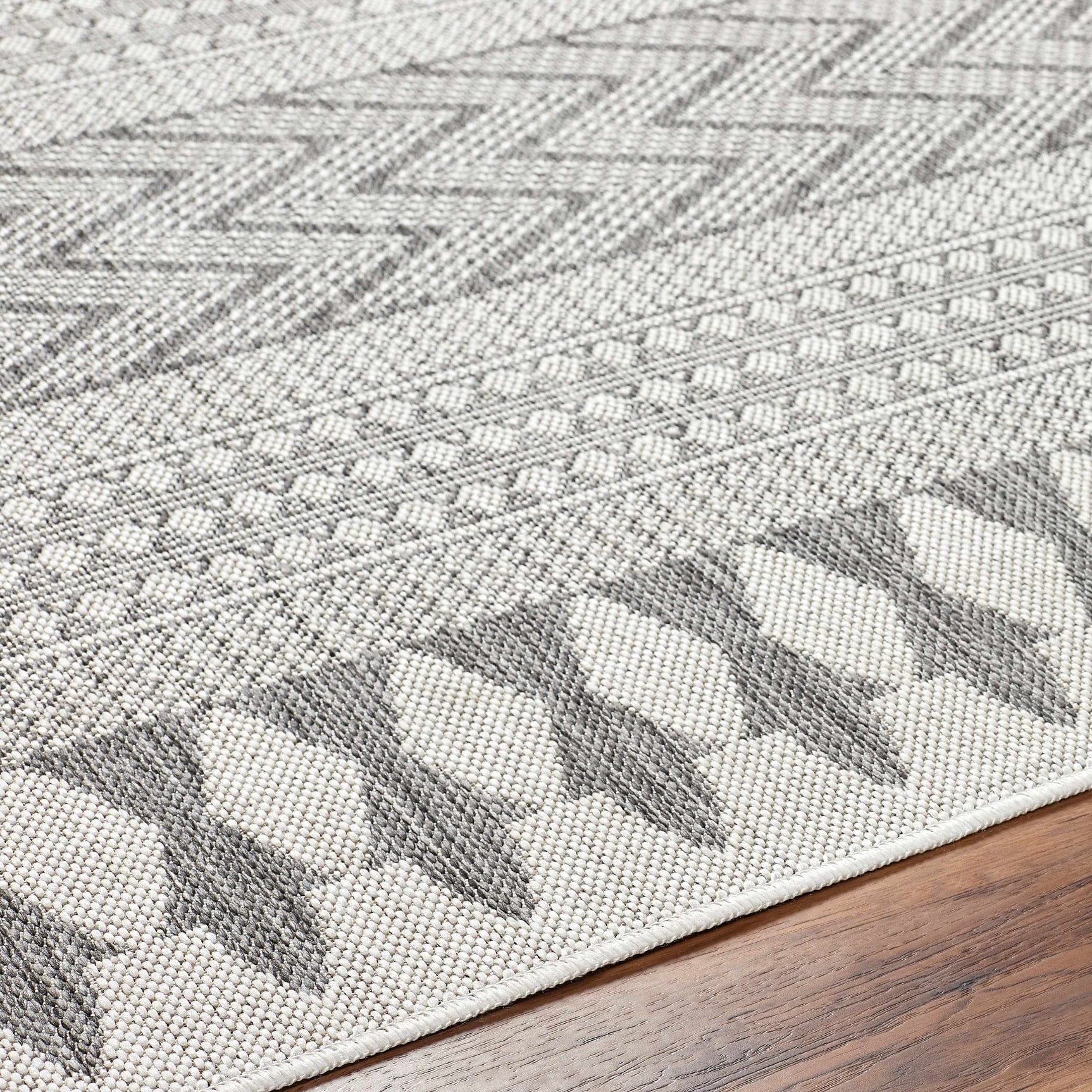 Asif Gray Outdoor Area Rug - Clearance - Ornate Home