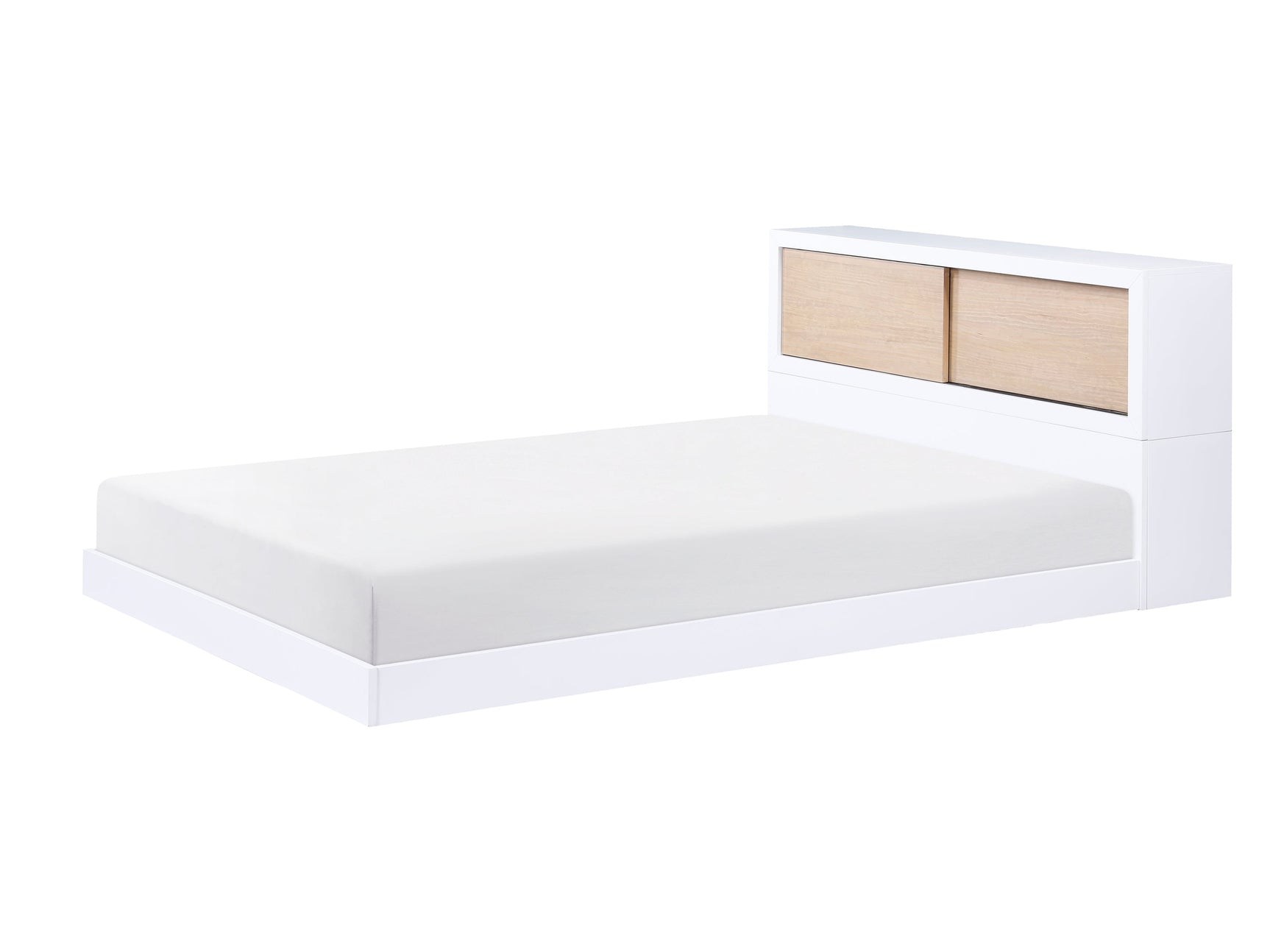 Asker White Full Bookcase Bed - Ornate Home