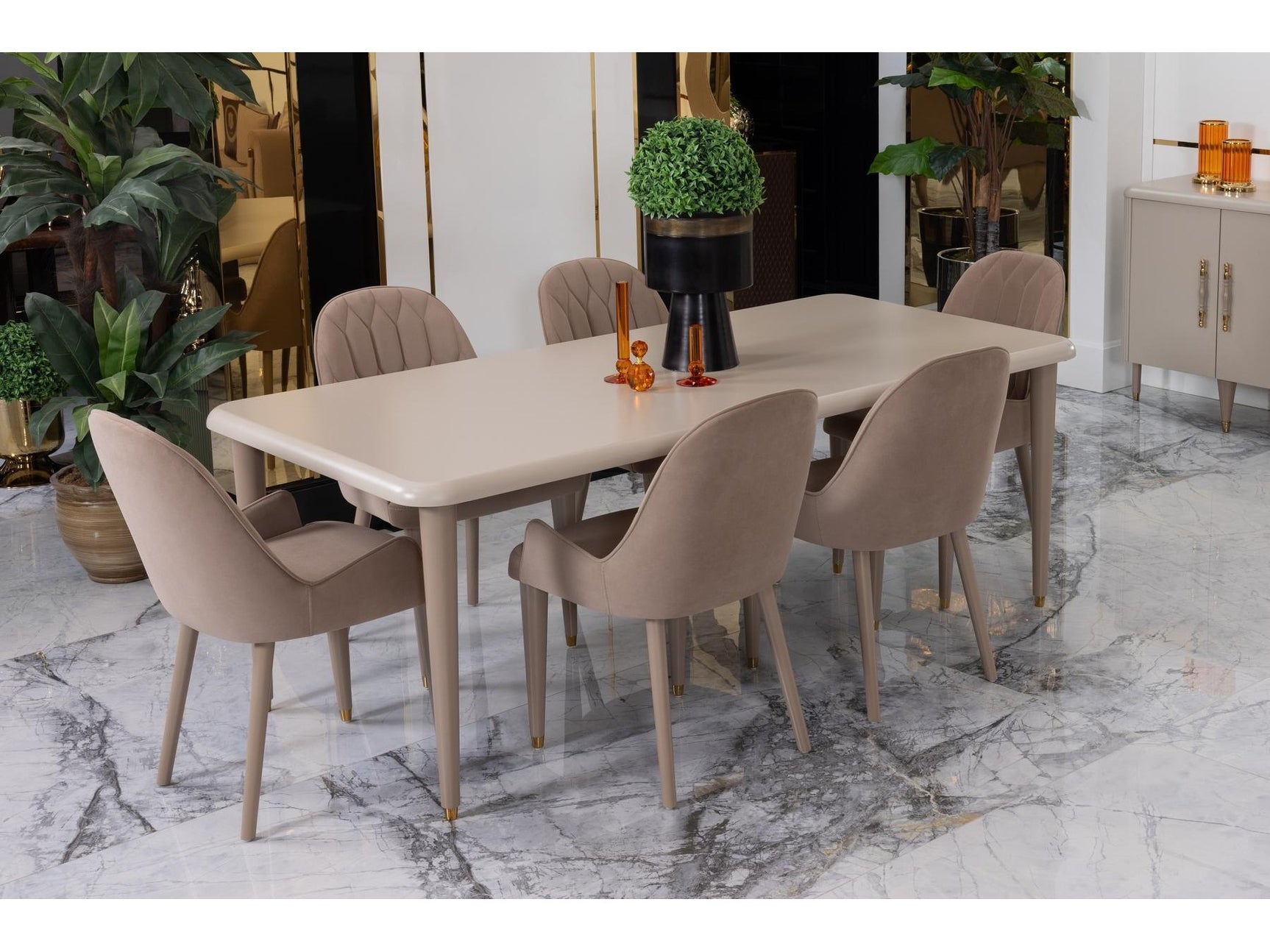 Asos Beige Dining Table - Ornate Home