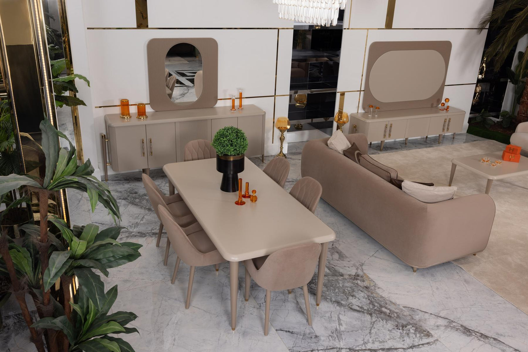 Asos Beige Dining Table - Ornate Home