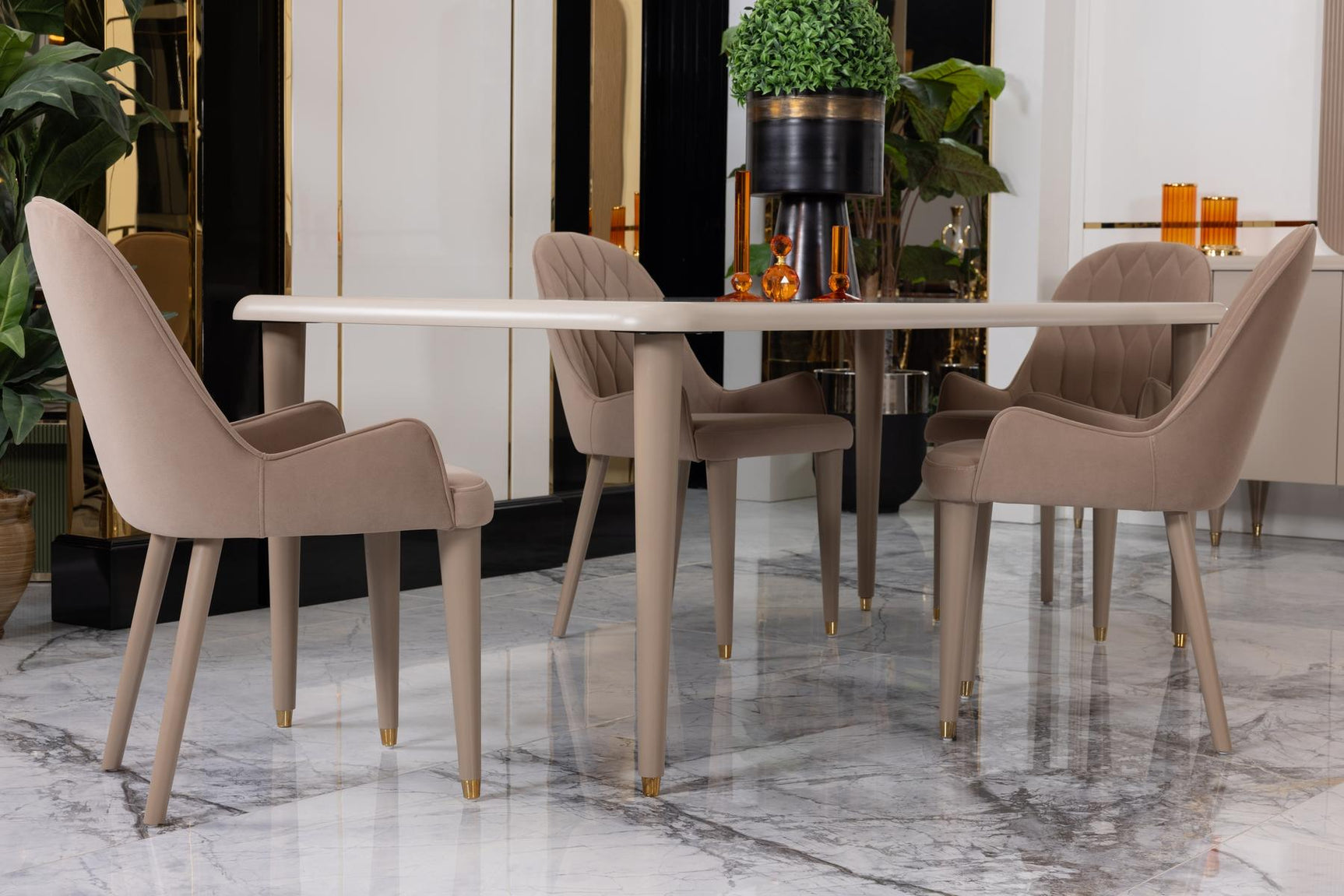 Asos Beige Dining Table - Ornate Home