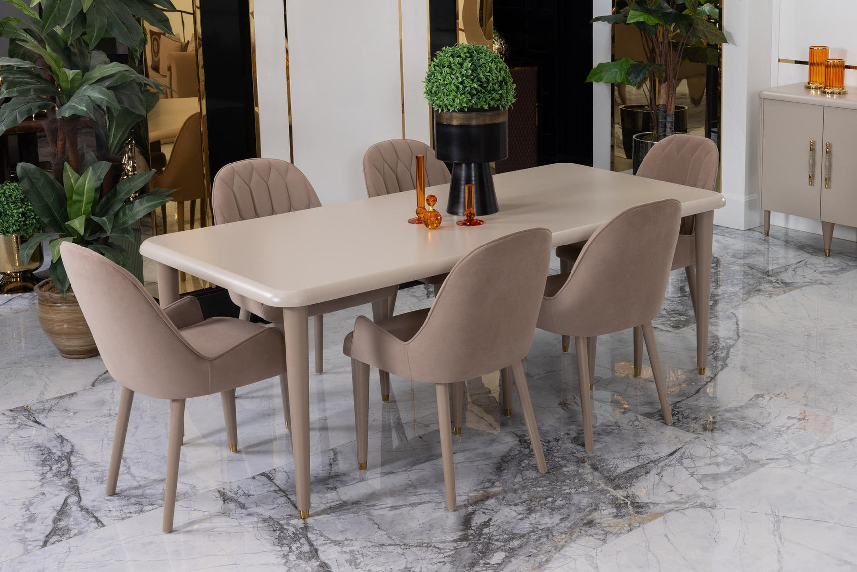 Asos Beige Dining Table - Ornate Home