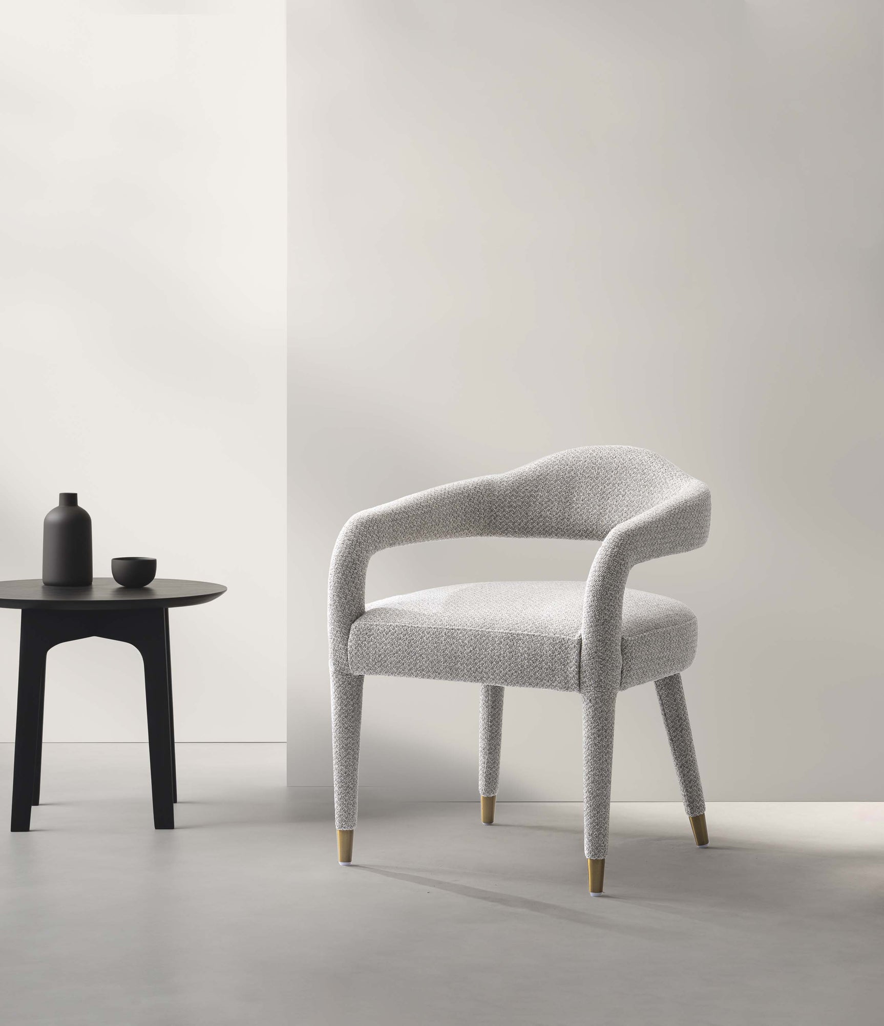 Aspen Dining Armchair in Silver Lining - Ornate Home