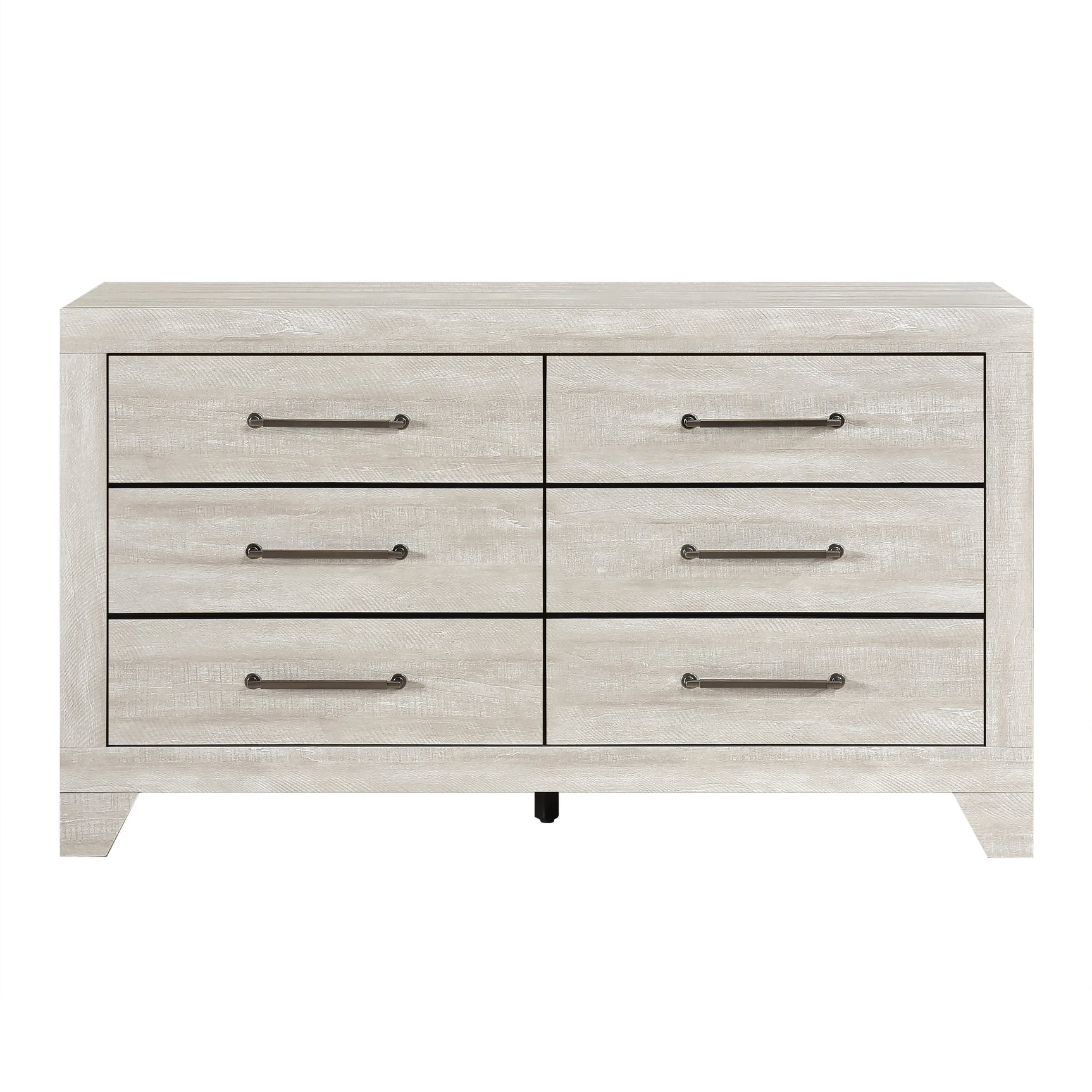 Aspen Dusty Gray Oak 4-Piece Queen Bedroom Set - Ornate Home