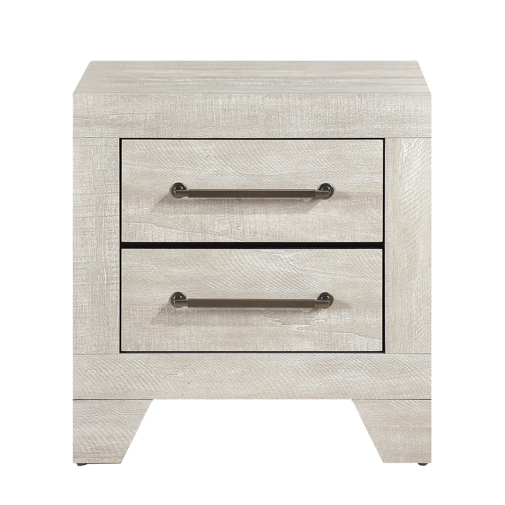 Aspen Dusty Gray Oak 4-Piece Queen Bedroom Set - Ornate Home