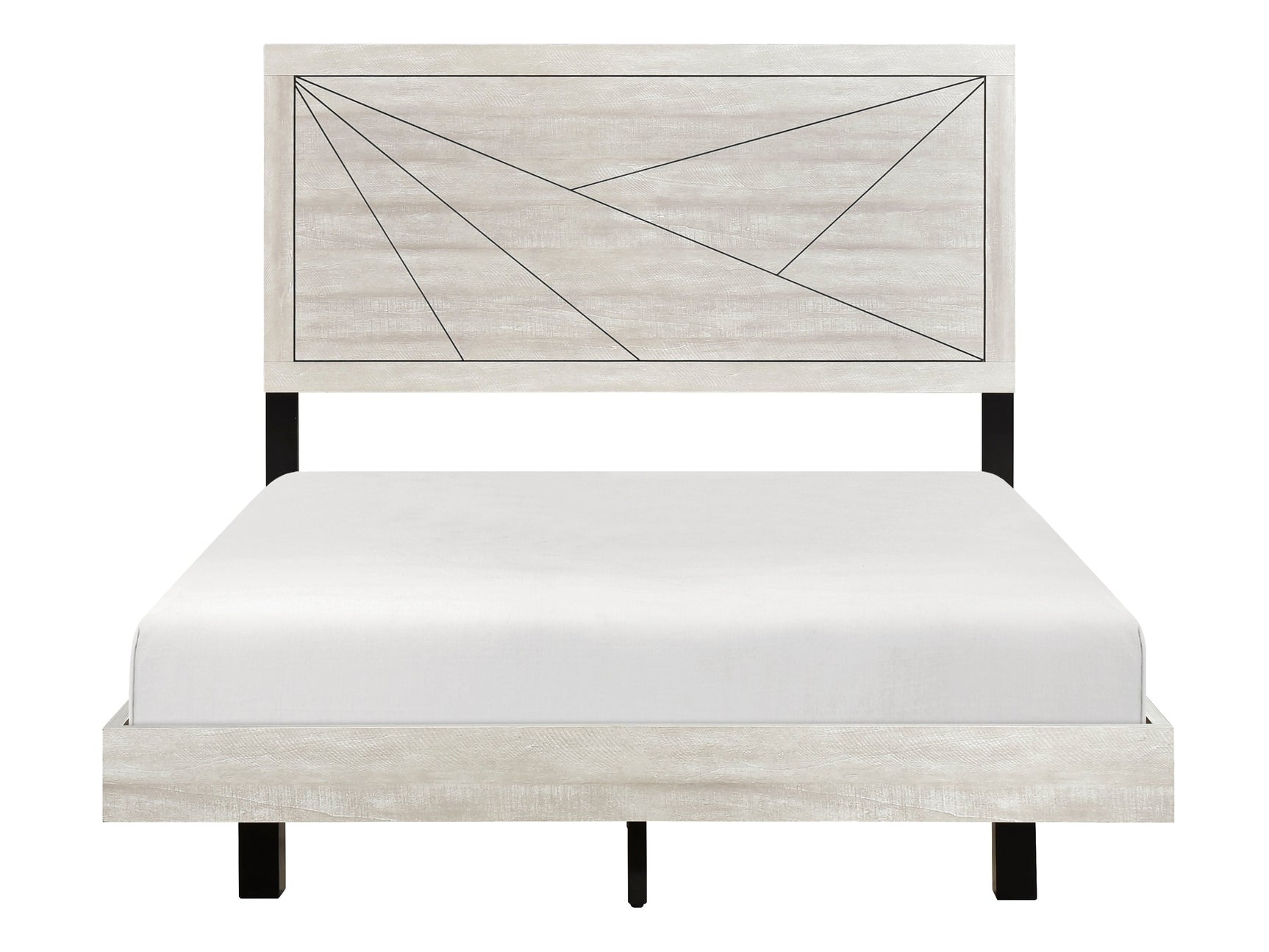 Aspen Dusty Gray Oak Eastern King Bed - Ornate Home