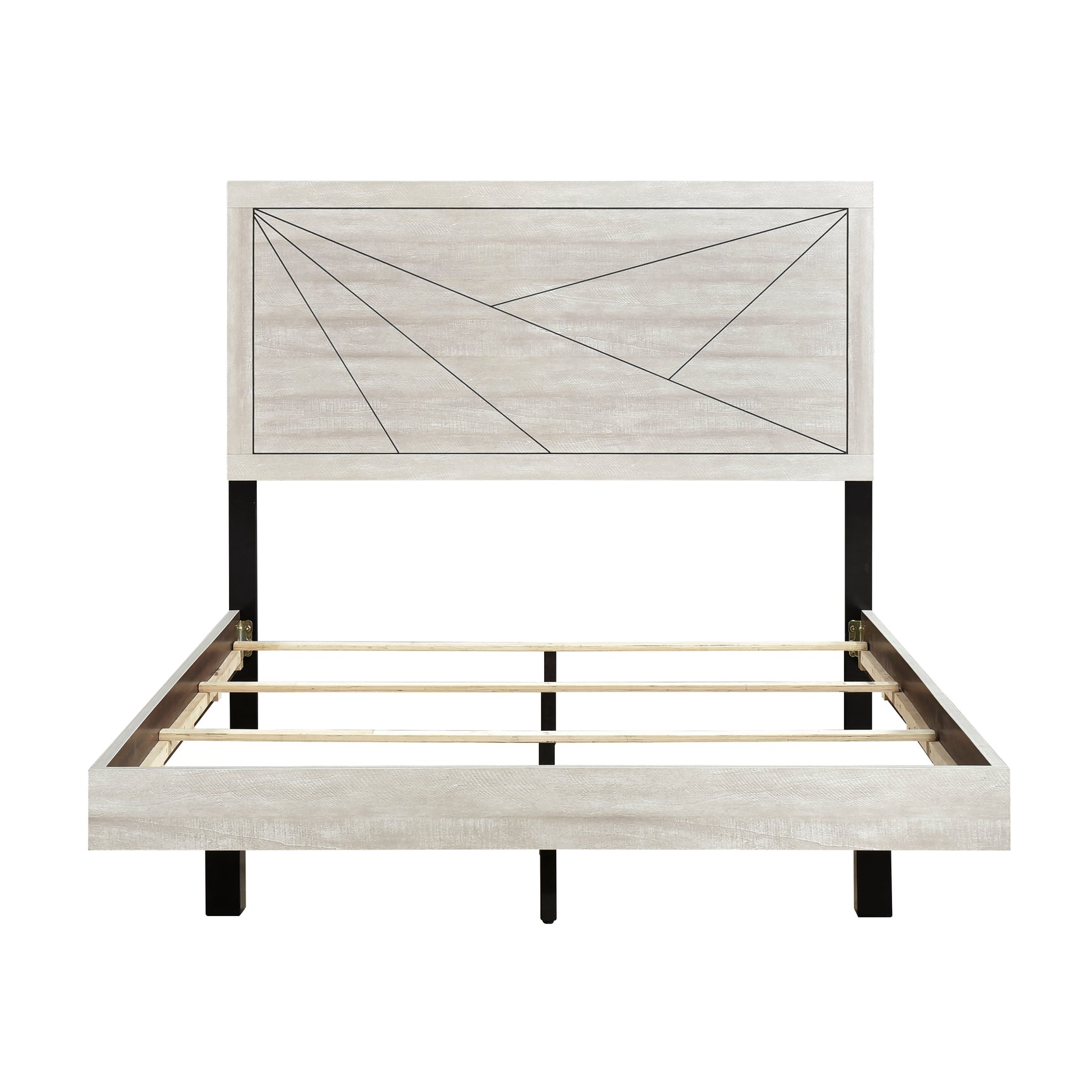 Aspen Dusty Gray Oak Eastern King Bed - Ornate Home