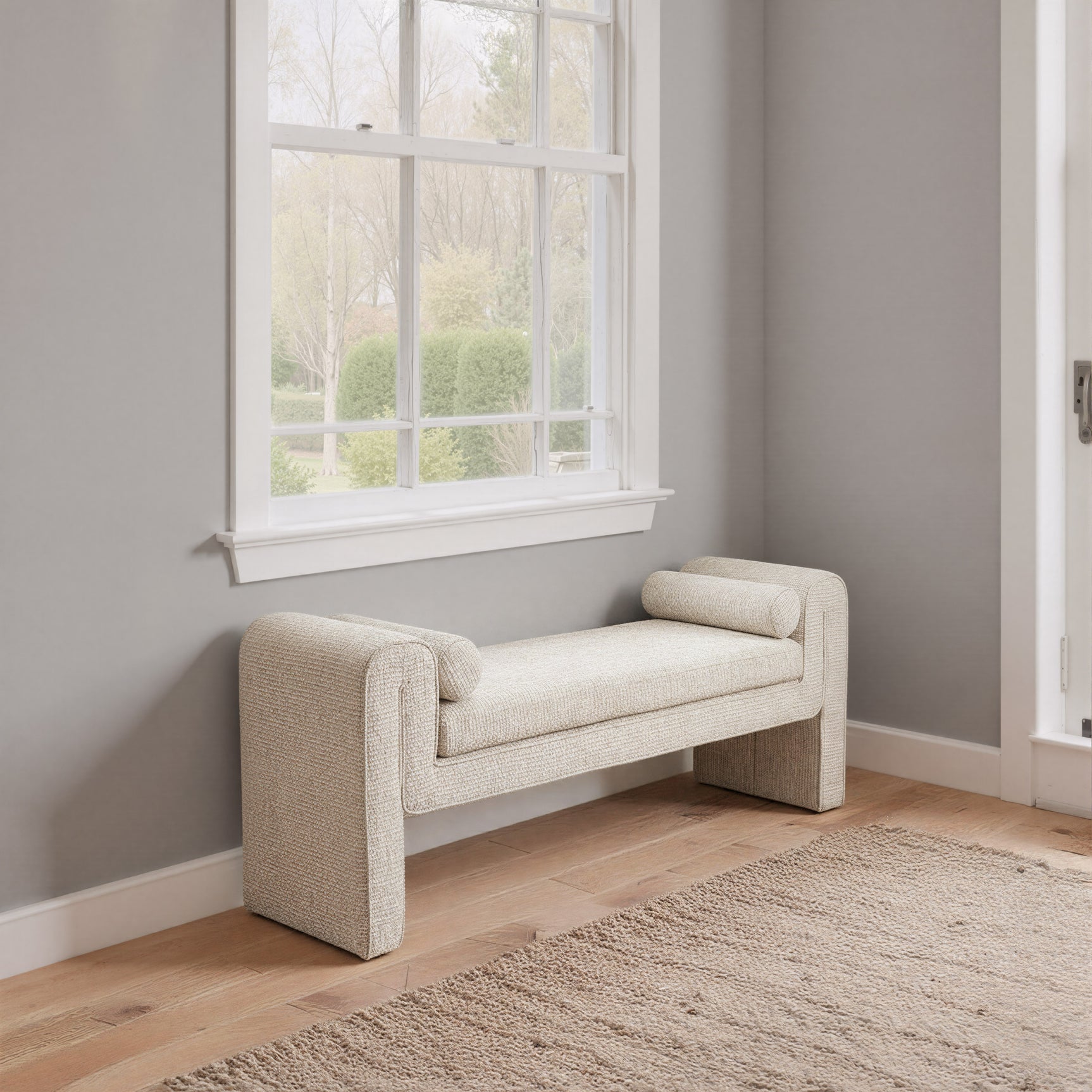 Astar Beige Bench - Ornate Home