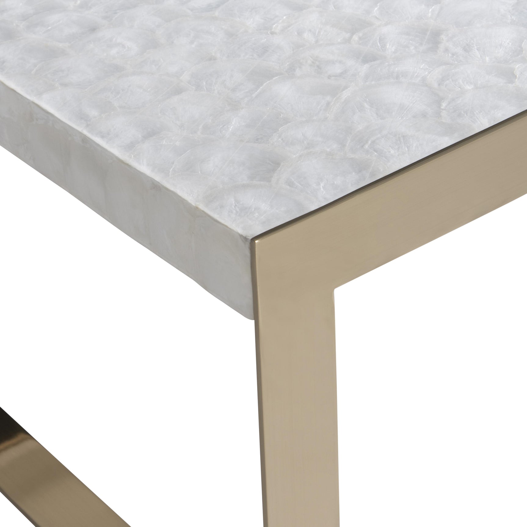 Aster Capiz/Brass Cocktail Table - Ornate Home