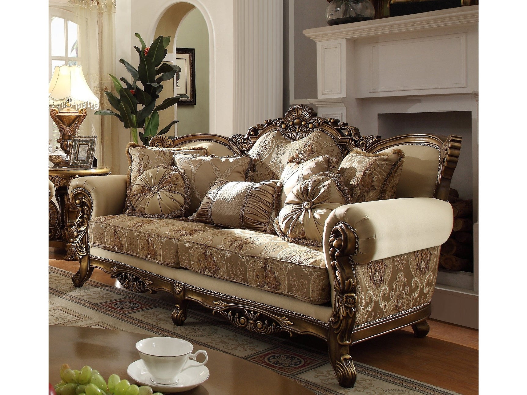 Asteria Bronze Sofa / HD-506 - Ornate Home