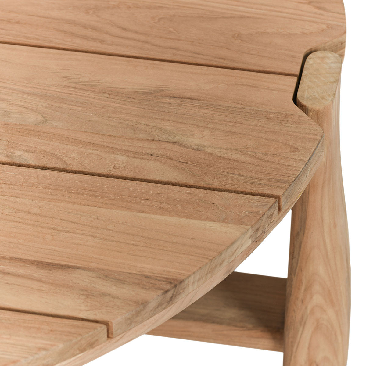 Aston Natural 48" Outdoor Round Coffee Table - Ornate Home