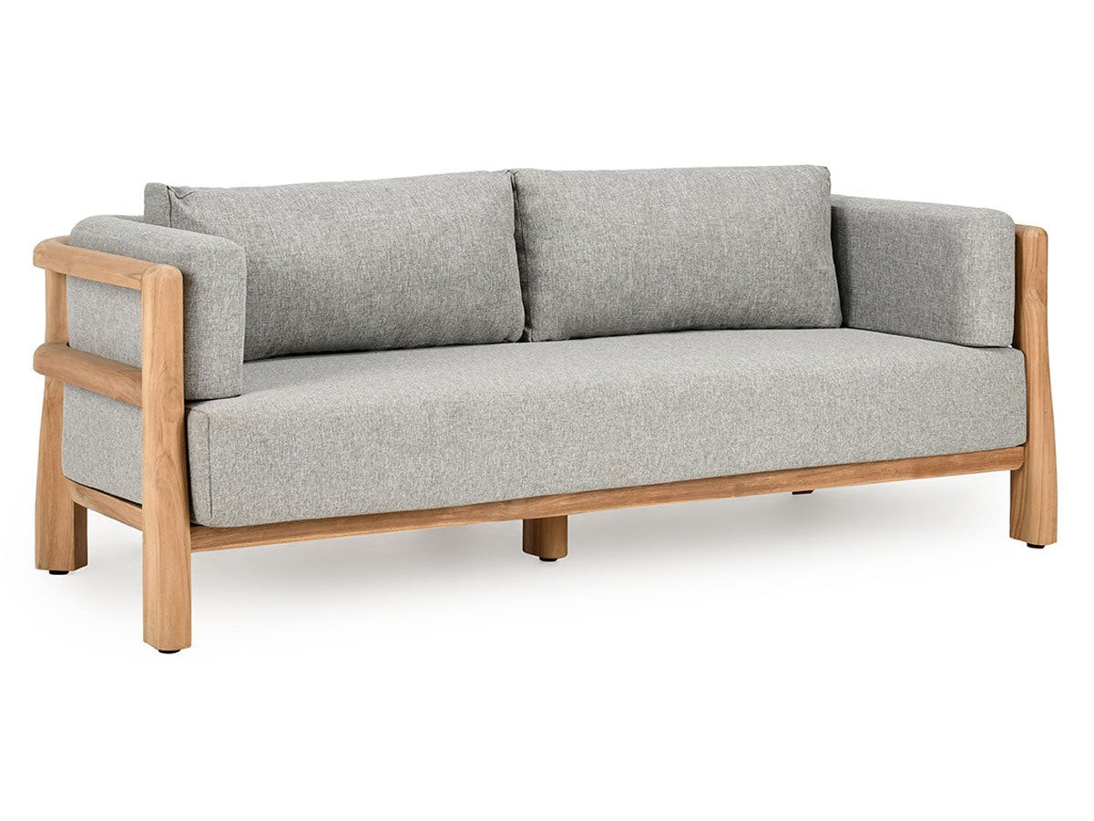 Aston Natural/Gray Outdoor Sofa - Ornate Home