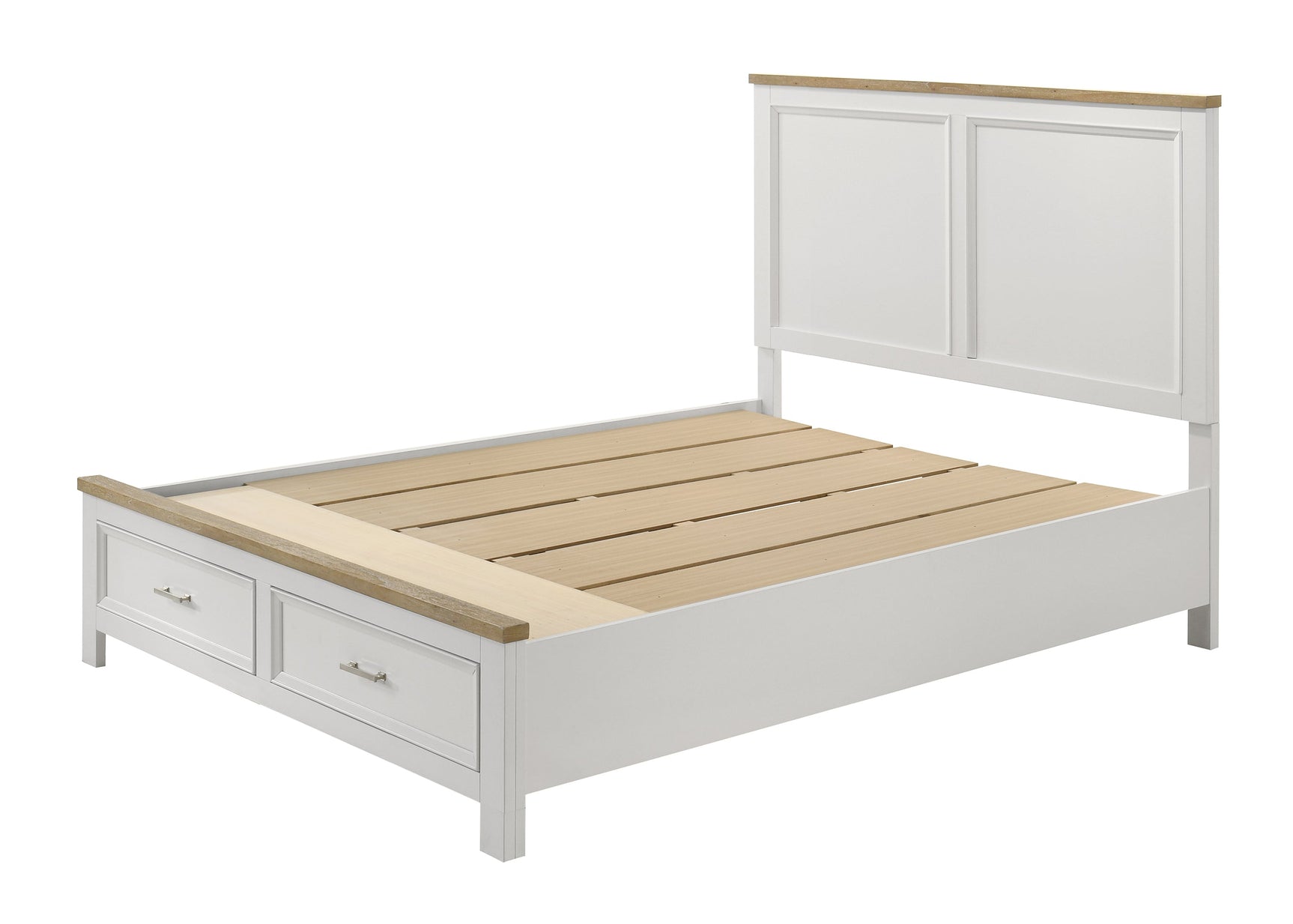 Aston White Platform Storage Bedroom Set - Ornate Home