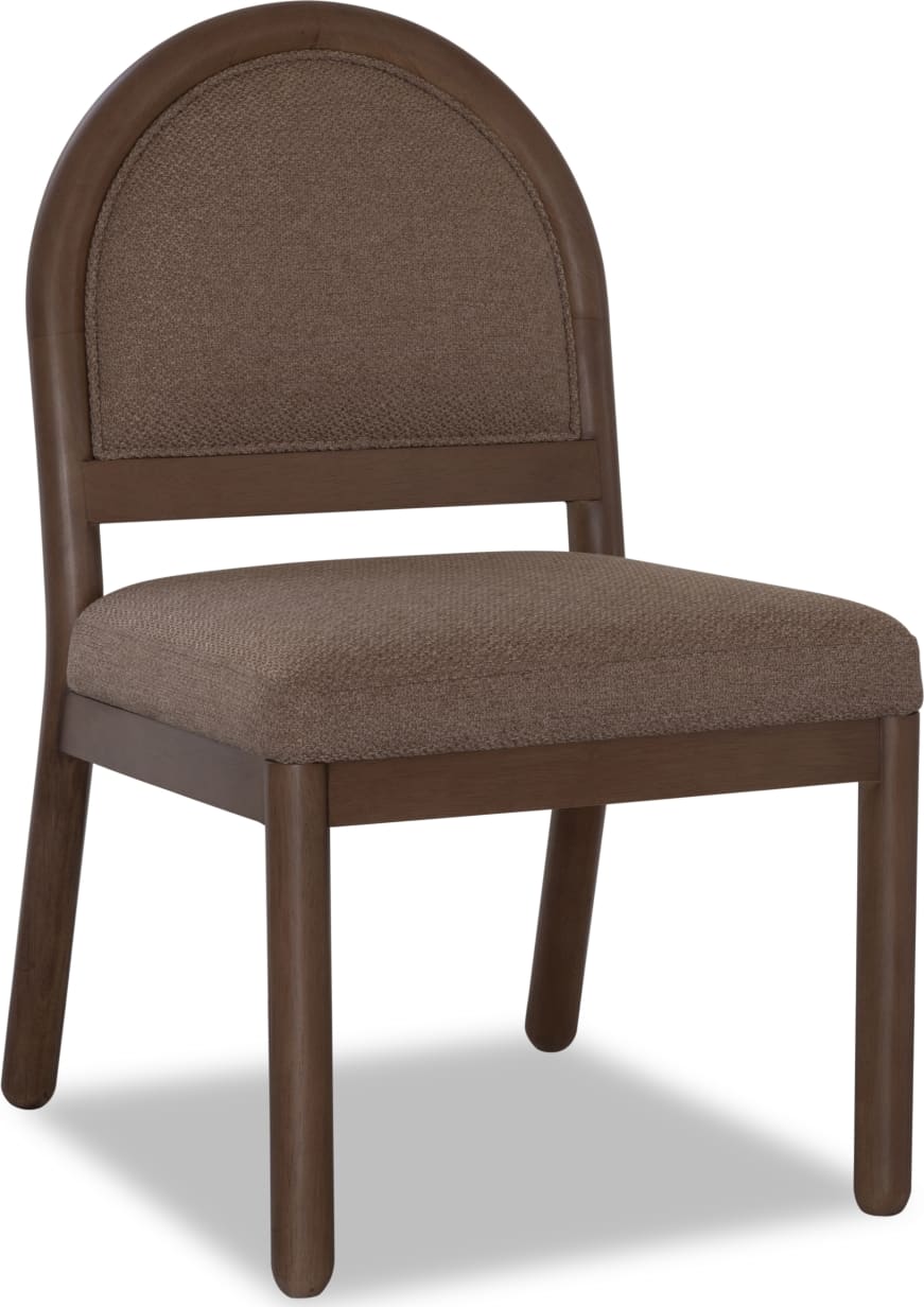 Astor Wheat Bread/Claystone Arc Back Chair - Ornate Home