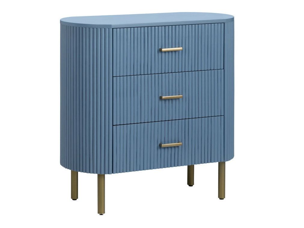 Astoria Blue Three-Drawer Chest - Ornate Home