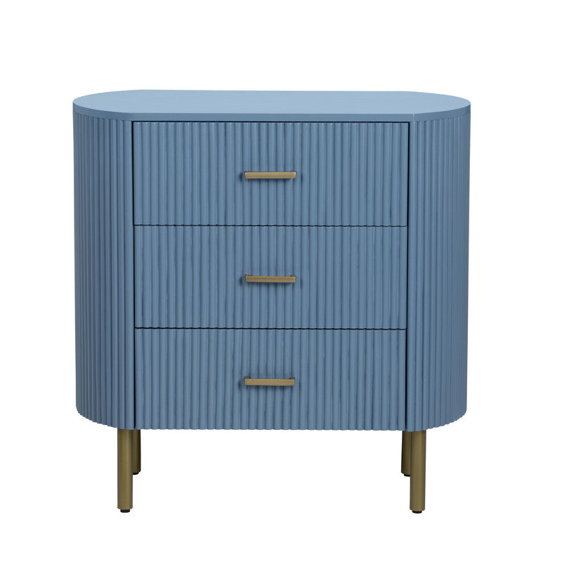 Astoria Blue Three-Drawer Chest - Ornate Home