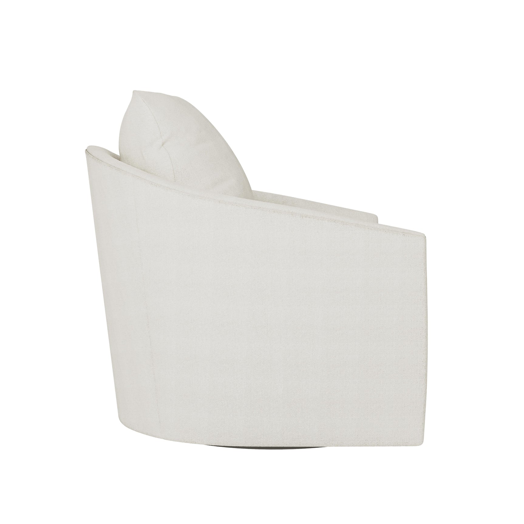 Astoria White/Cream Fabric Swivel Chair - Ornate Home