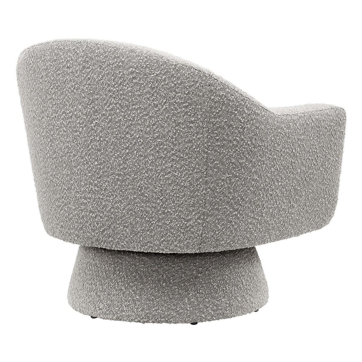 Astral Taupe Boucle Fabric Swivel Chair - Ornate Home