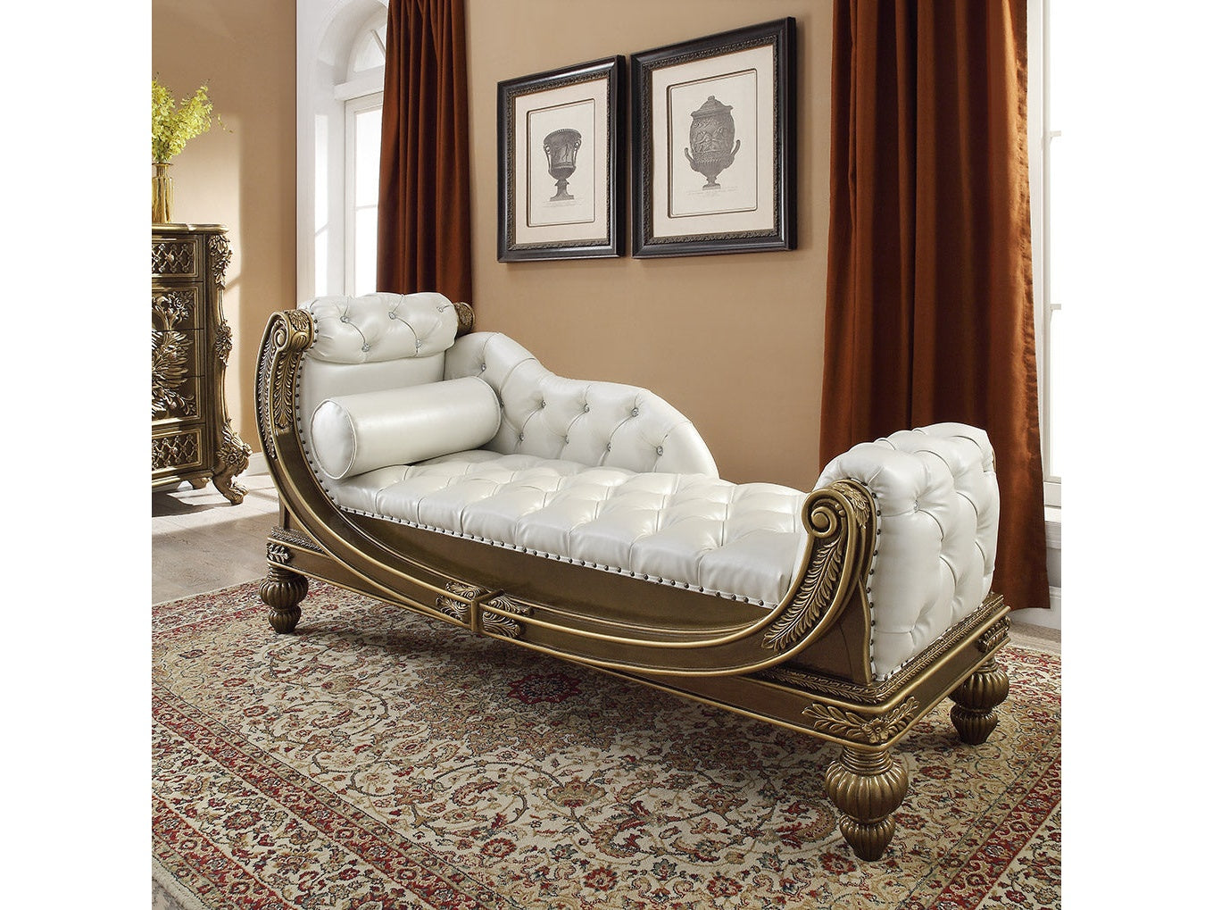 Astrid Bronze Bench / HD-1802 - Ornate Home