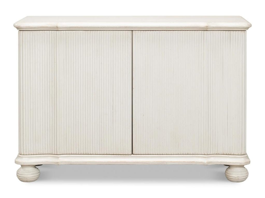 Astrid White Entrance Commode - Ornate Home