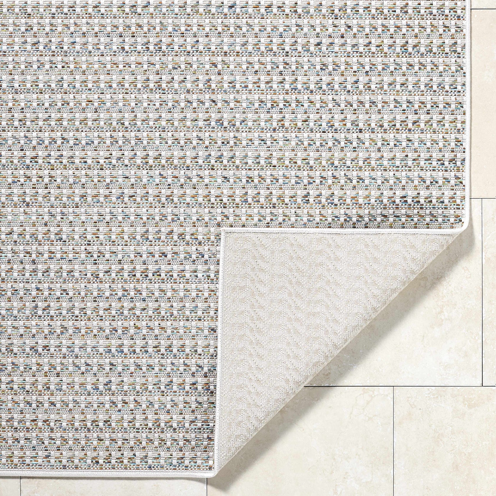 Ataret Ivory Outdoor Area Rug - Ornate Home
