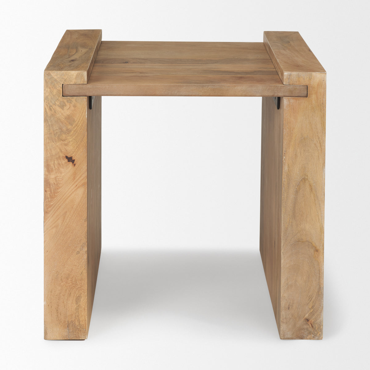 Athelia Light Brown Wood Accent Table - Ornate Home