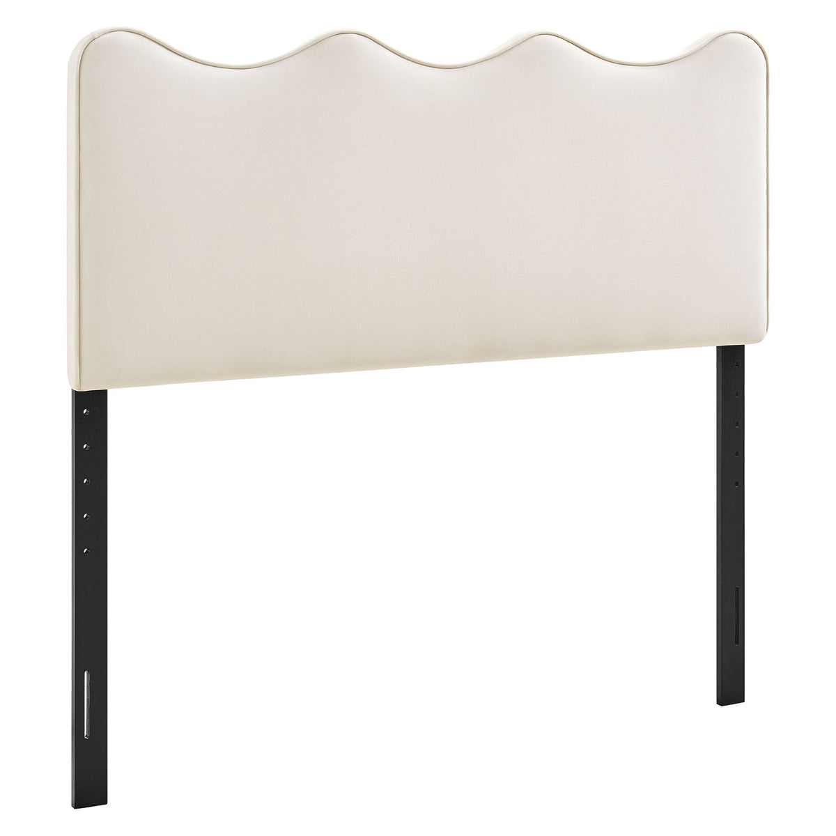 Athena Alabaster Stain-Resistant Performance Velvet Queen Size Headboard - Ornate Home