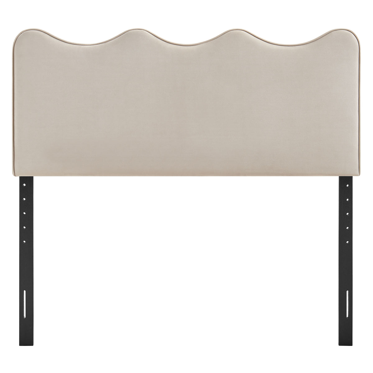 Athena Almond Stain-Resistant Performance Velvet Queen Size Headboard - Ornate Home