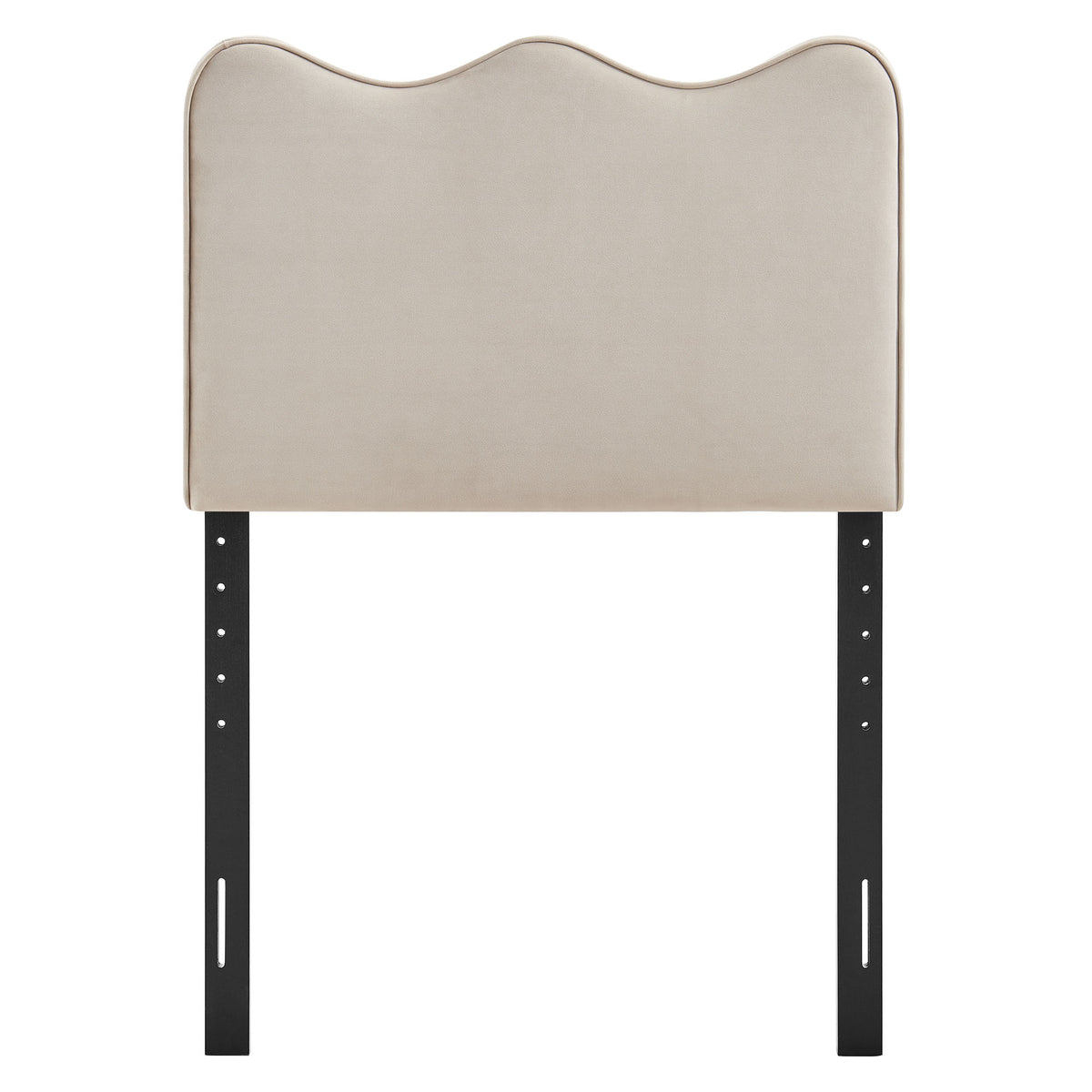 Athena Almond Stain-Resistant Performance Velvet Twin Size Headboard - Ornate Home