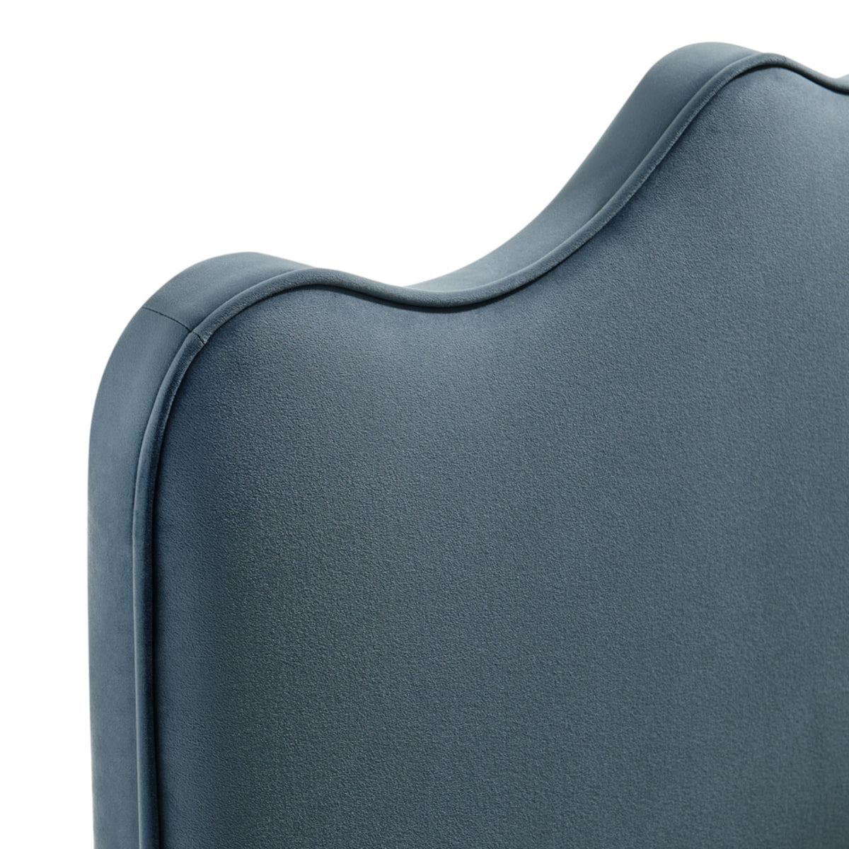 Athena Cadet Blue Stain-Resistant Performance Velvet King Size Headboard - Ornate Home