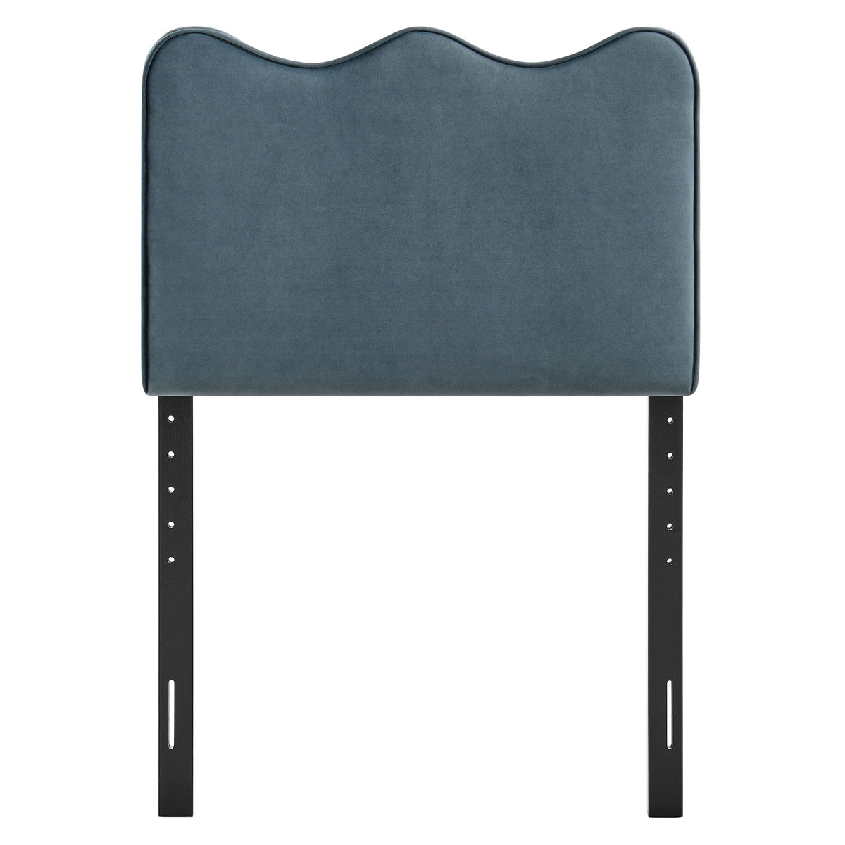 Athena Cadet Blue Stain-Resistant Performance Velvet Twin Size Headboard - Ornate Home