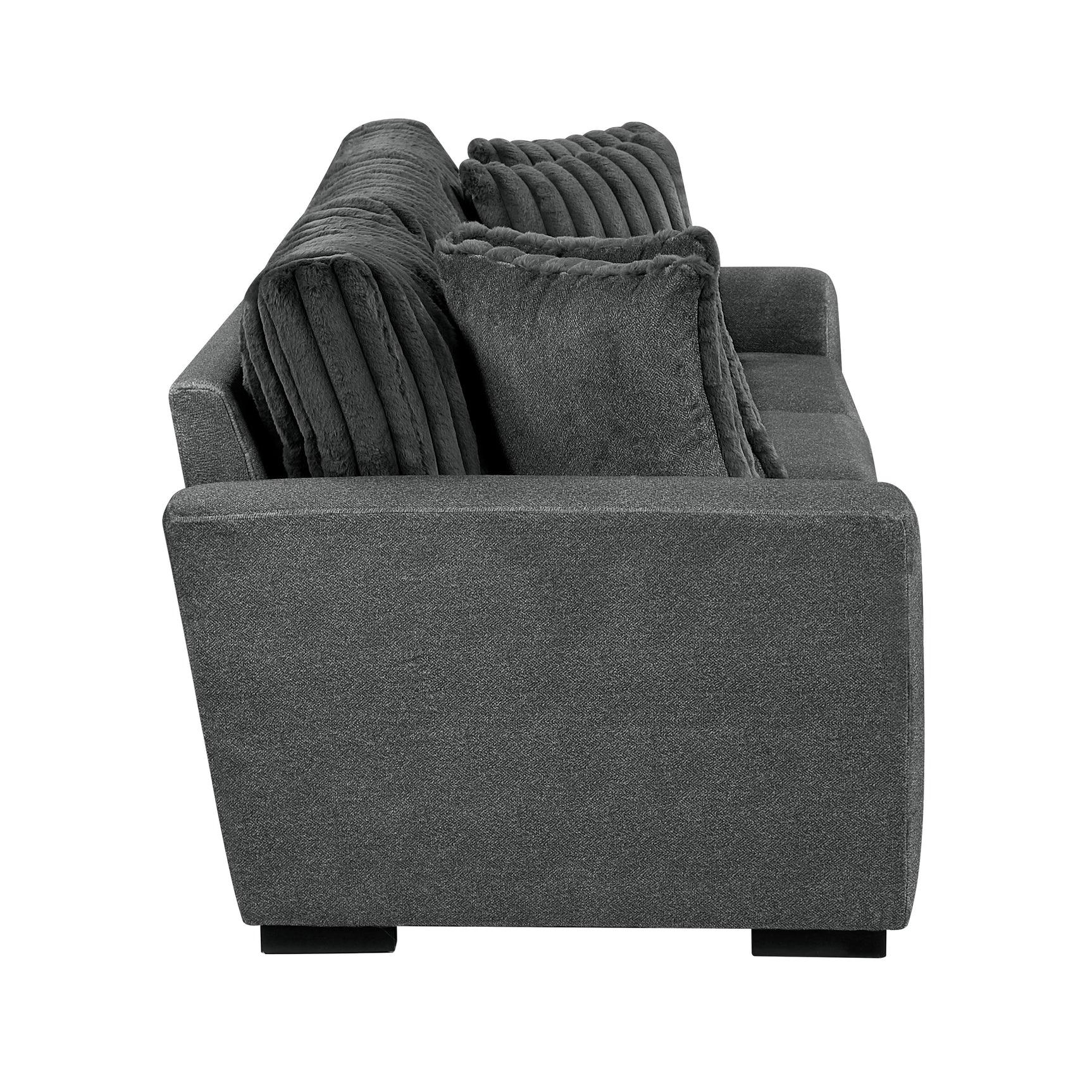 Athena Dark Gray Sofa - Ornate Home