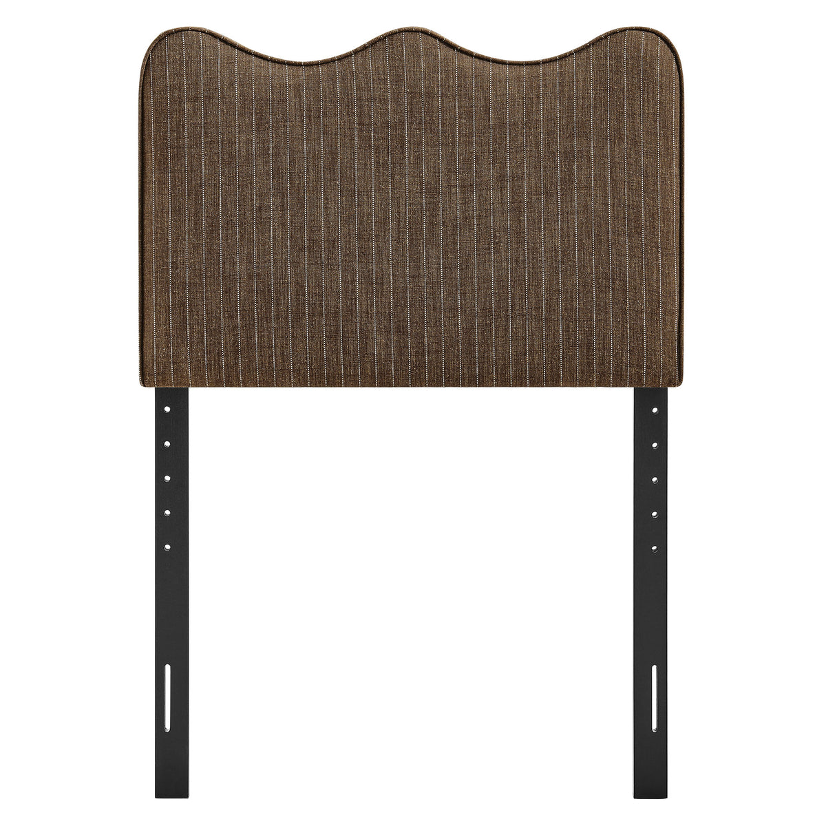Athena Earth Stripe Striped Fabric Upholstered Twin Size Headboard - Ornate Home