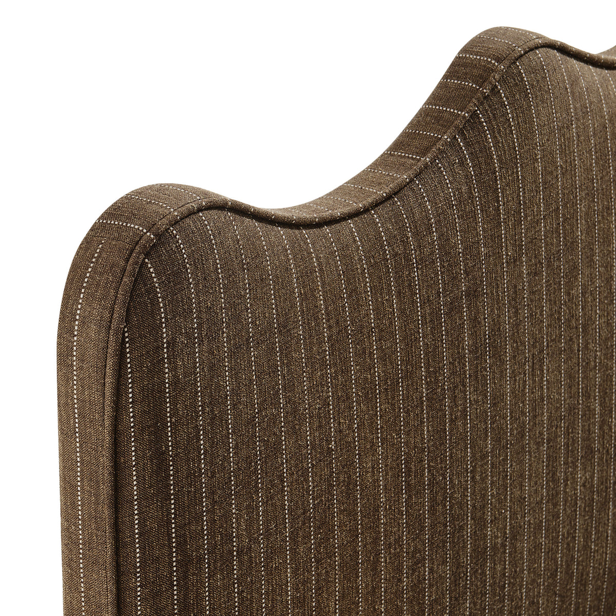 Athena Earth Stripe Striped Fabric Upholstered Twin Size Headboard - Ornate Home