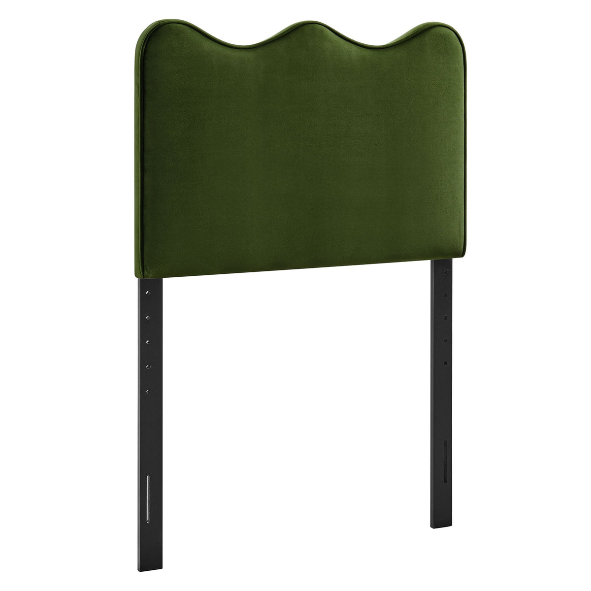 Athena Moss Green Stain-Resistant Performance Velvet Twin Size Headboard - Ornate Home