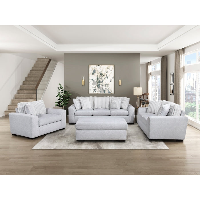 Athena White Ottoman - Ornate Home