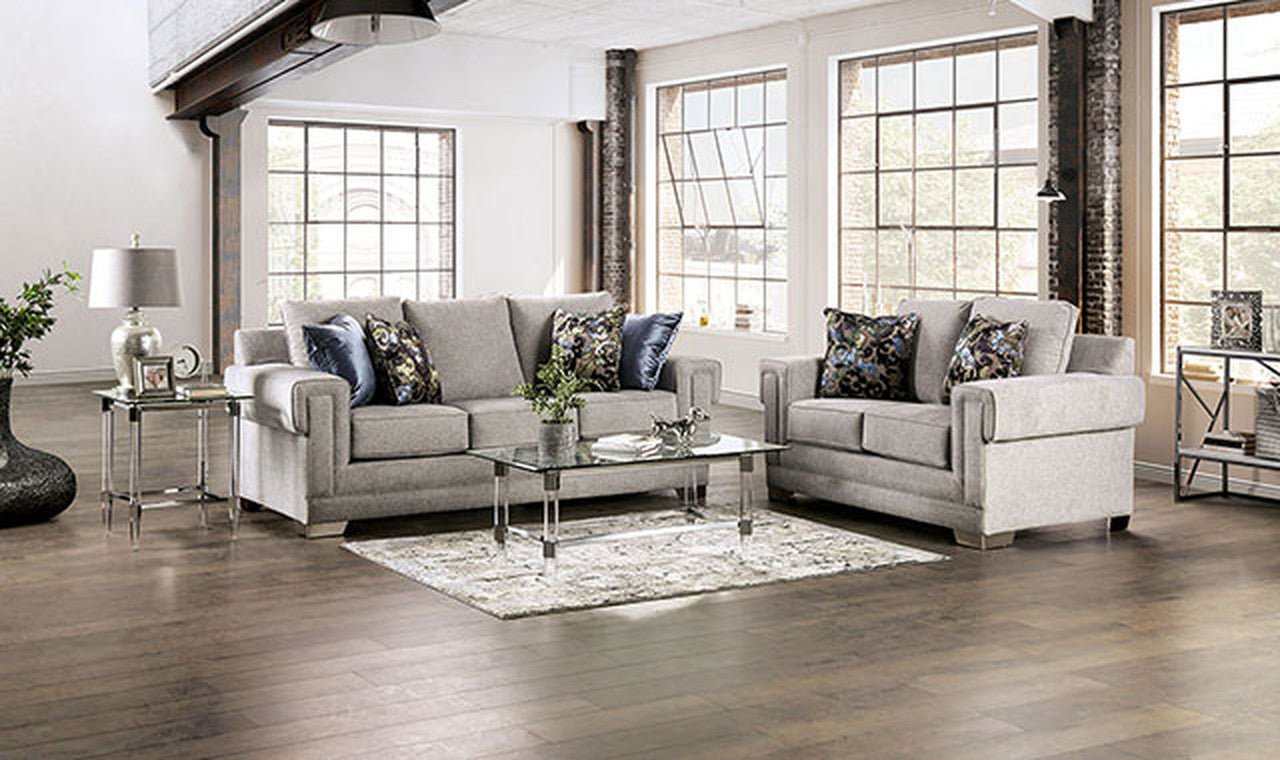 Atherstone Light Gray Loveseat - Ornate Home