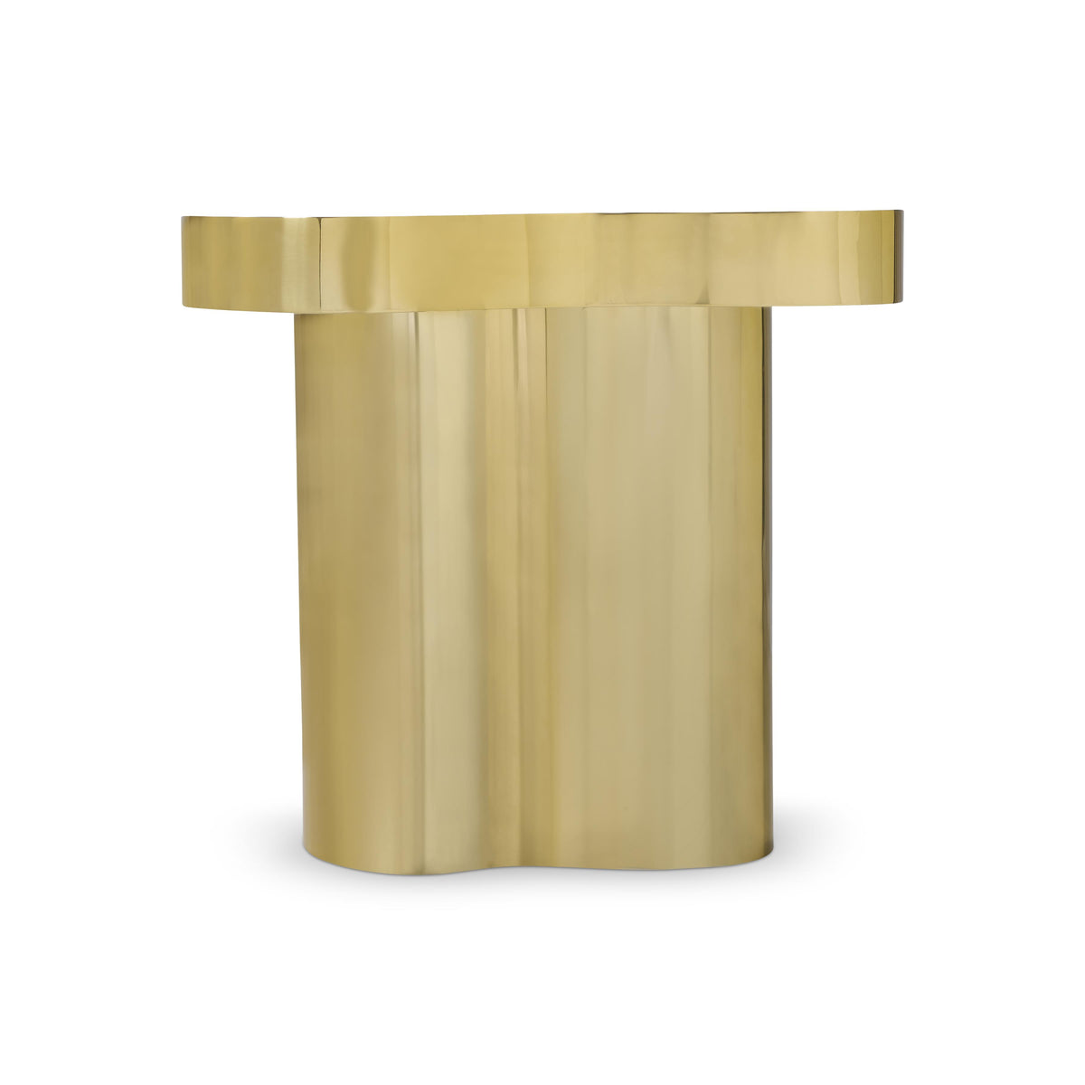 Atico Brass/Gold Side Table - Ornate Home