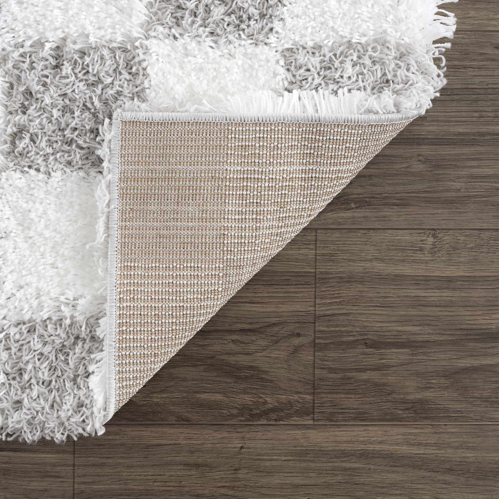 Atira Gray Checkered Area Rug - Ornate Home