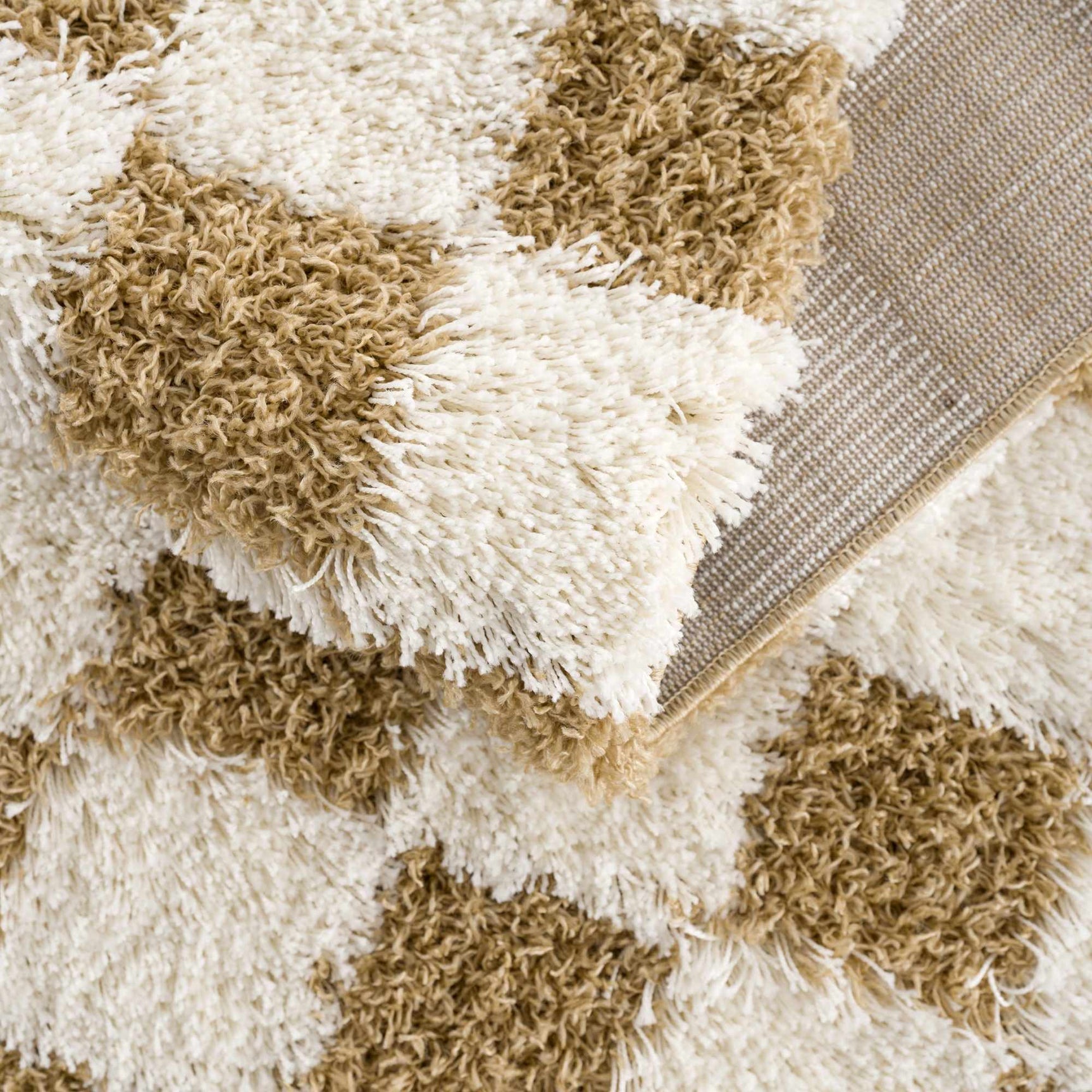 Atira Mustard Checkered Area Rug - Ornate Home