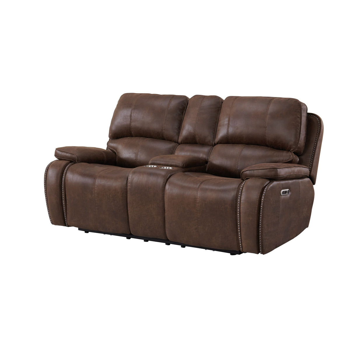 Atlantis Heritage Brown 3-Piece Living Room Set - Ornate Home