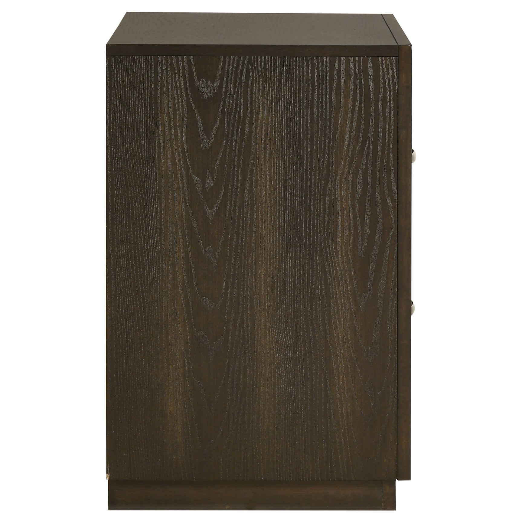 Atlas Dark Oak 2-drawer Bedroom Nightstand Bedside Table - Ornate Home