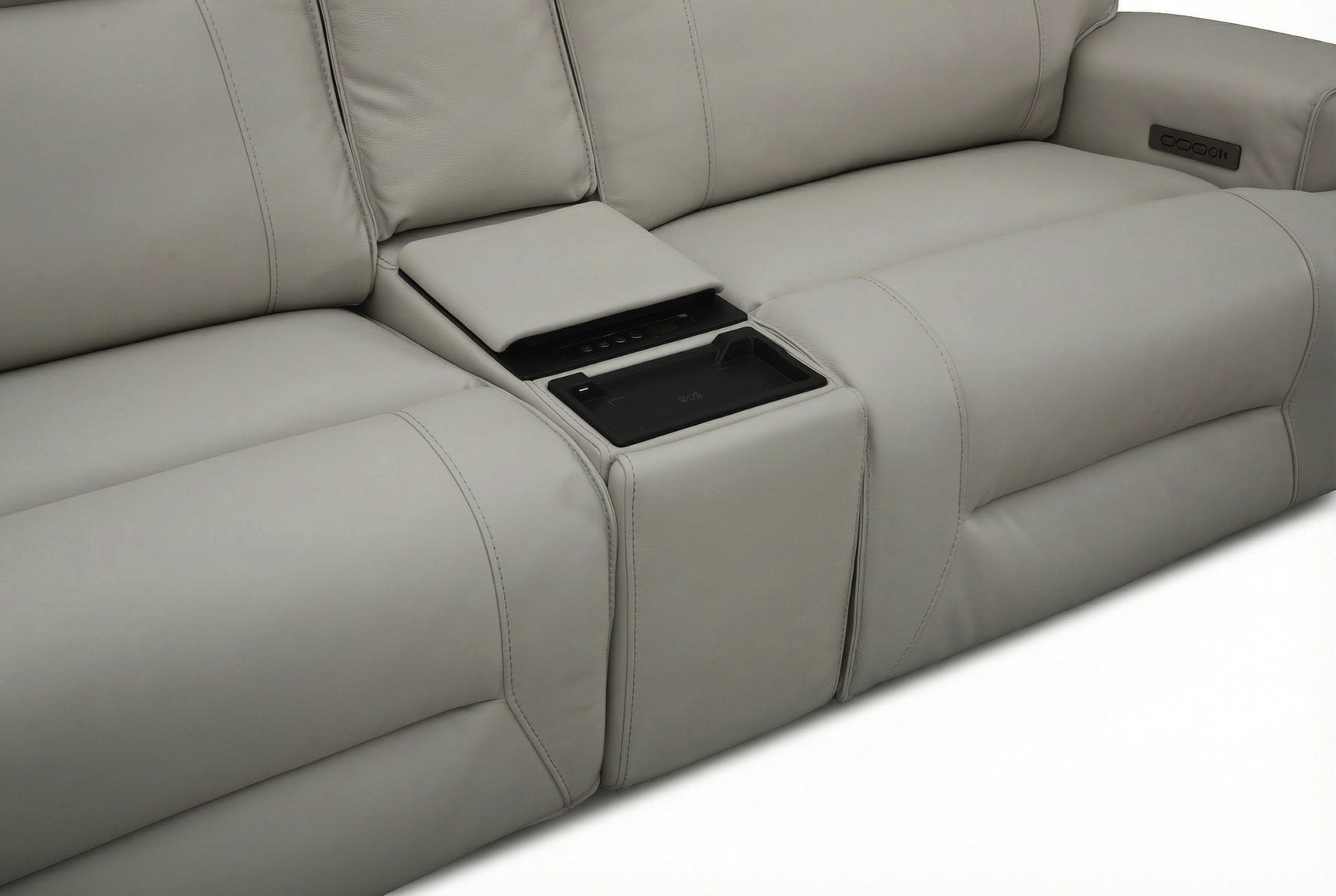 Atlas Fog Zero Gravity Power Reclining Sofa w/ Fridge - Ornate Home